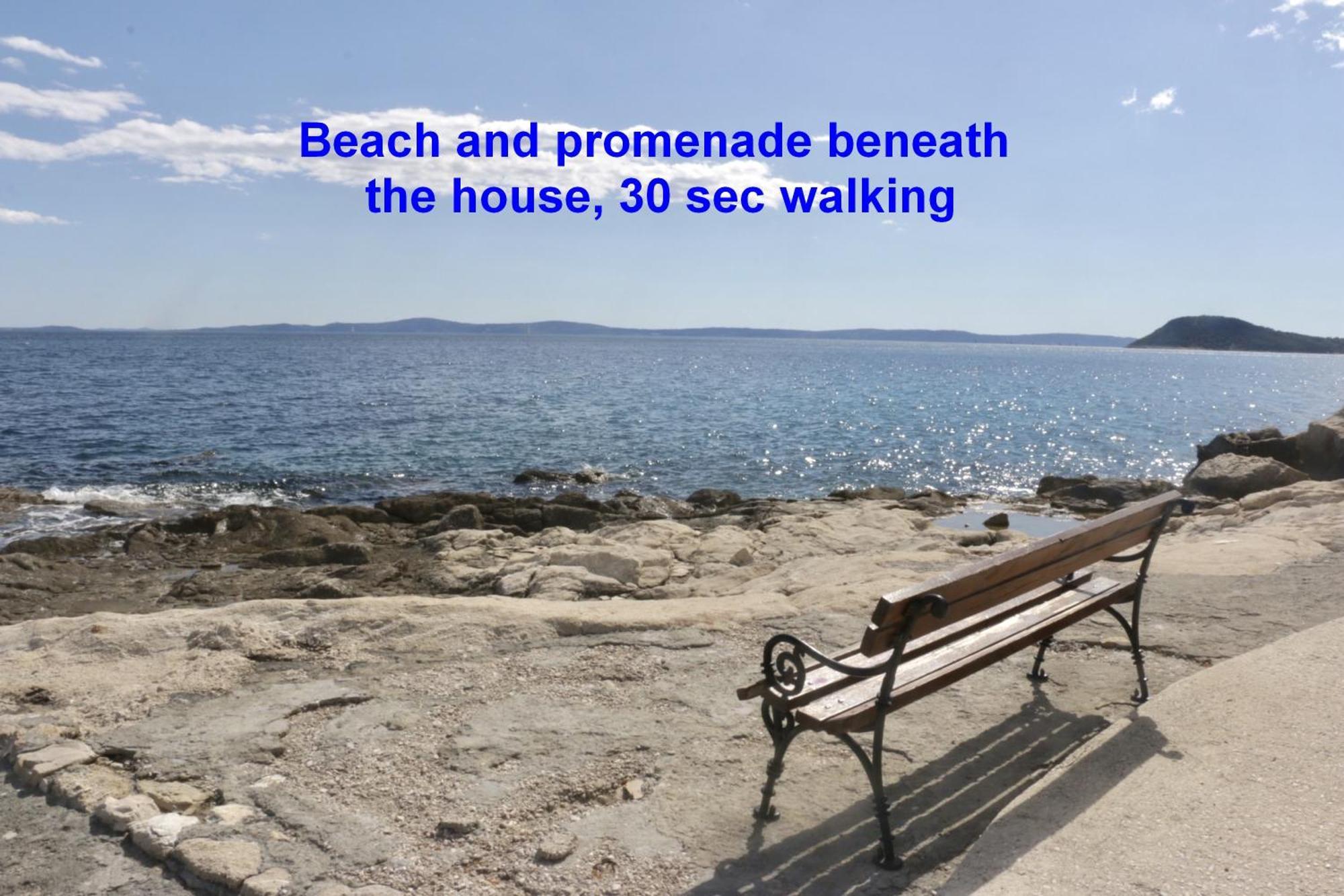 Beachfront Apartment Drazen, With Garden And Parking Σπλιτ Εξωτερικό φωτογραφία