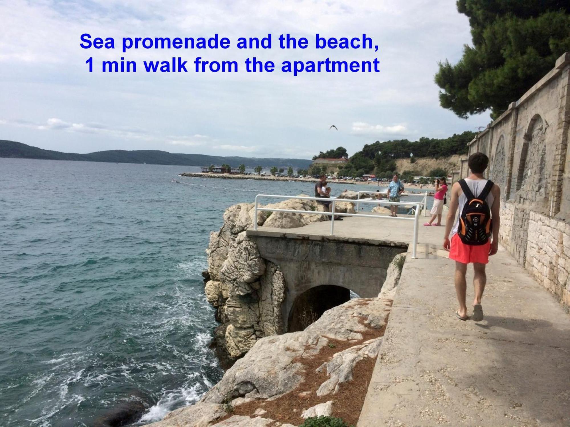 Beachfront Apartment Drazen, With Garden And Parking Σπλιτ Εξωτερικό φωτογραφία